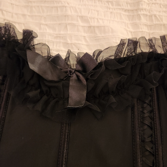 Seven until midnight plus size stretchy sexy corset lingerie top 1x / 2x - Picture 5 of 11